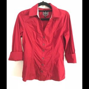 Express button up dress shirt long sleeve